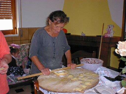 Nonna making dolce