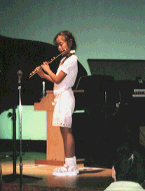 フルート演奏の写真